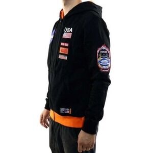 NASA - Hudson Outerwear Men's Full Zip Heavy Patches Embroidered Jacket Size "2x